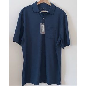 Men’s Blue Short Sleeved Polo